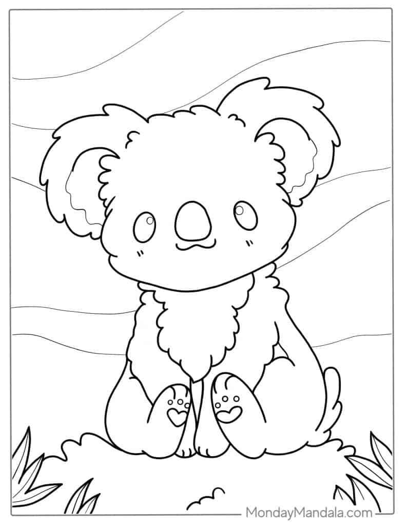 koala coloring pages printable jpg