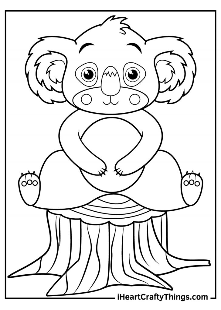 34 Koala Coloring Pages Printable 19