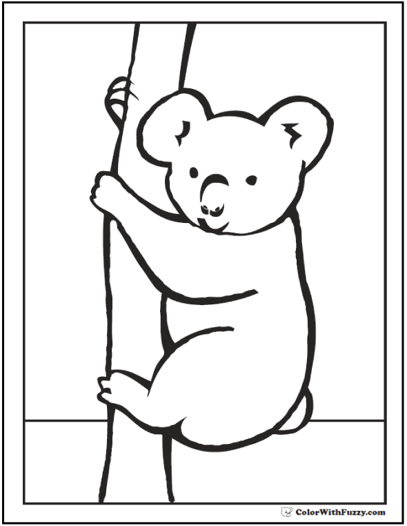 koala coloring pages printable jpg