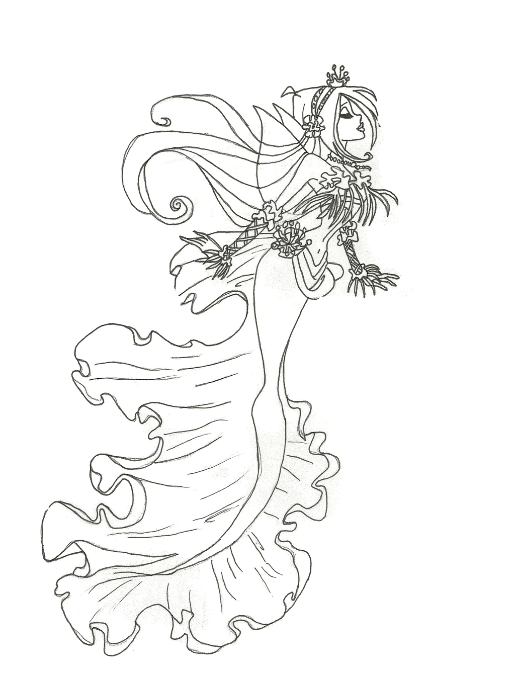 34 Magical Winx Mermaid Coloring Pages Printable 1