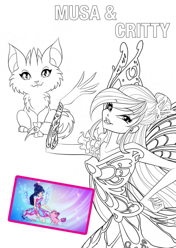 34 Magical Winx Mermaid Coloring Pages Printable 12