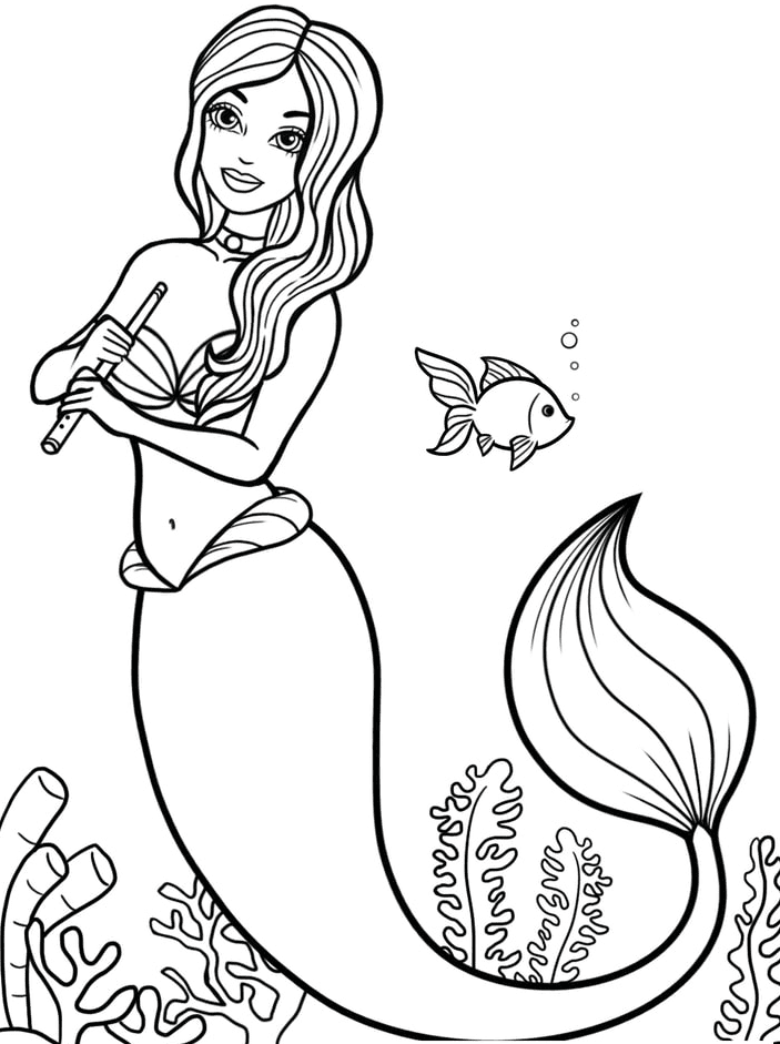 34 Magical Winx Mermaid Coloring Pages Printable 15