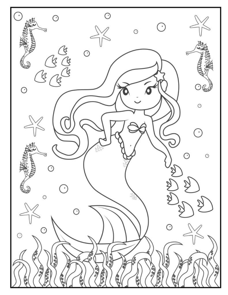 34 Magical Winx Mermaid Coloring Pages Printable 16