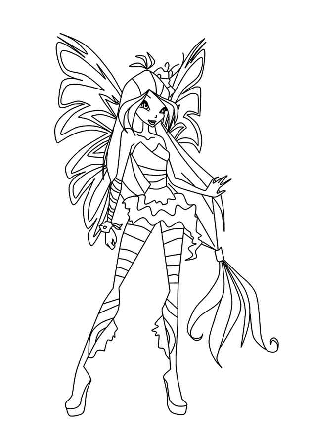 34 Magical Winx Mermaid Coloring Pages Printable 29