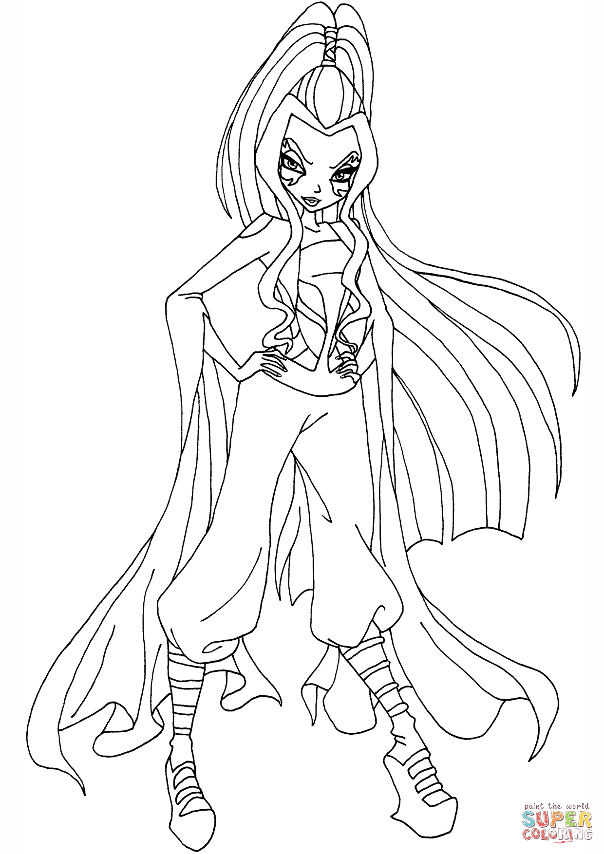 34 Magical Winx Mermaid Coloring Pages Printable 30