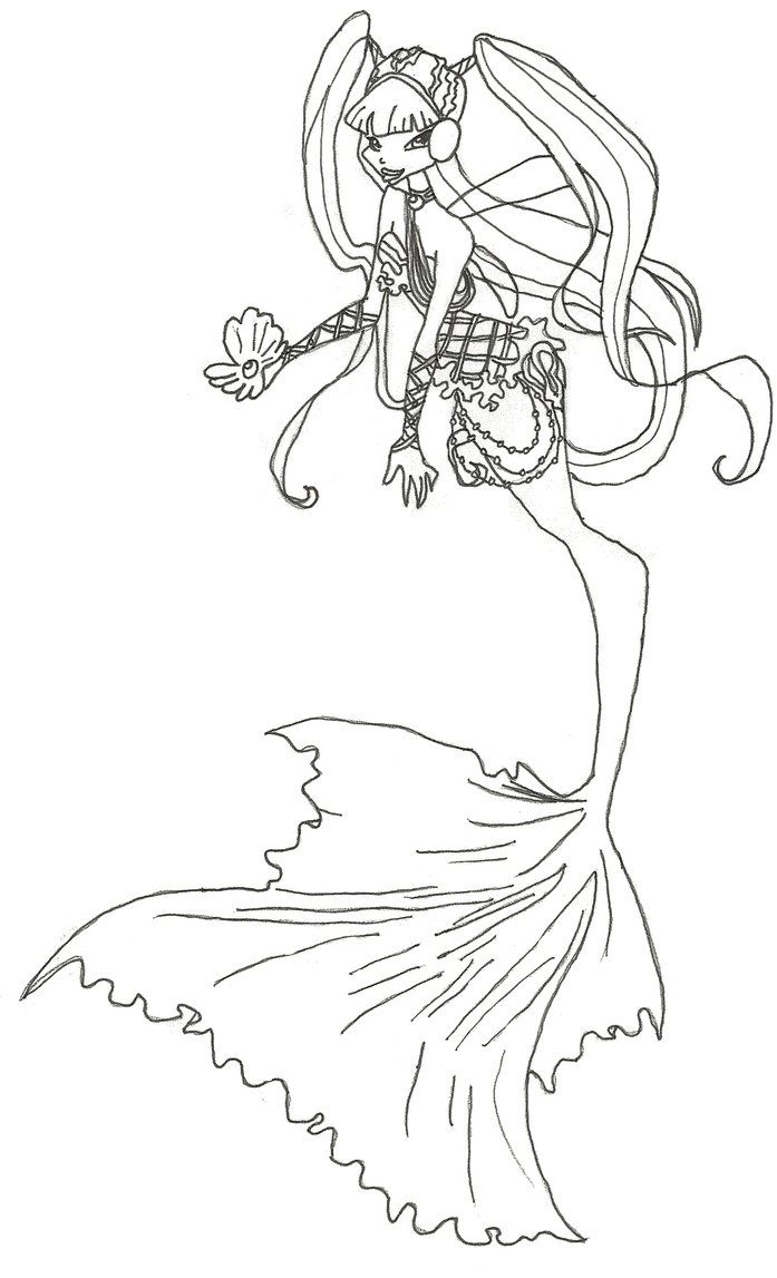 magical winx mermaid coloring pages printable jpg