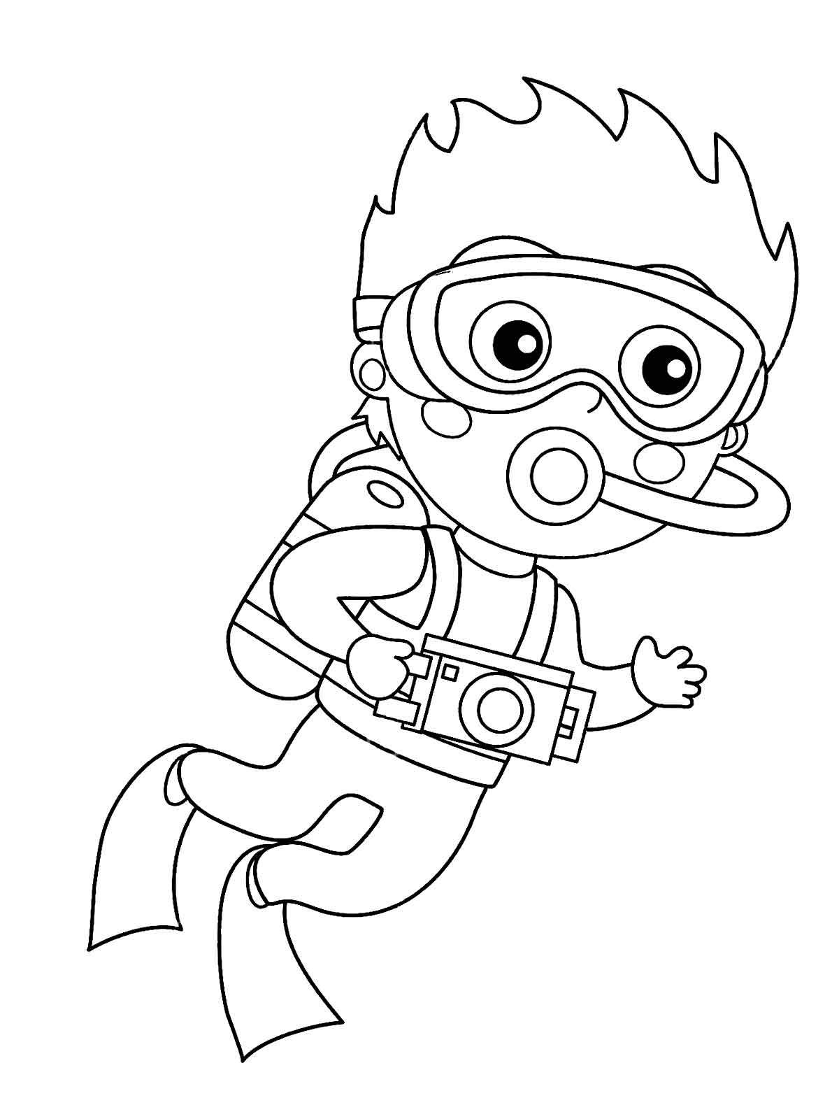 34 Scuba Diving Coloring Pages Printable 19