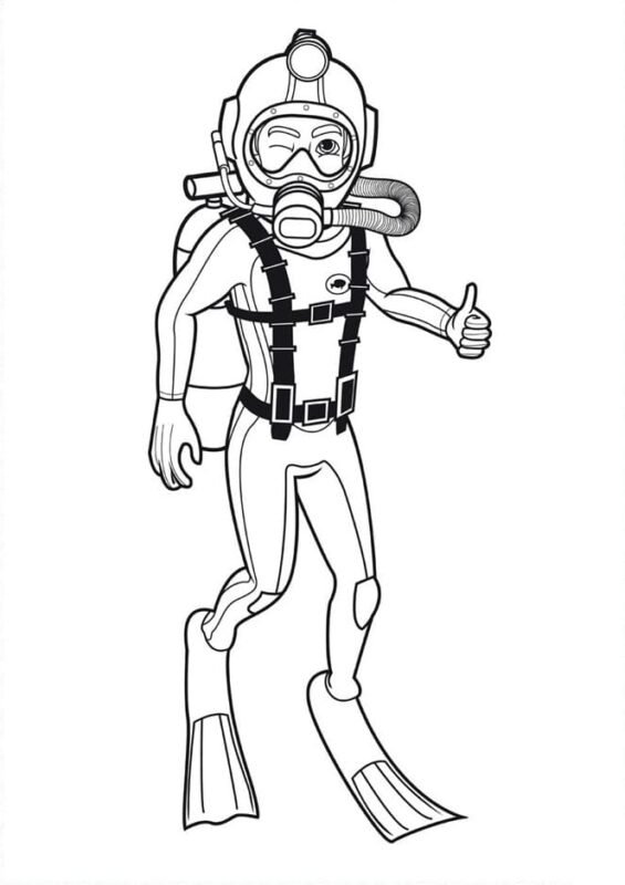 34 Scuba Diving Coloring Pages Printable 29