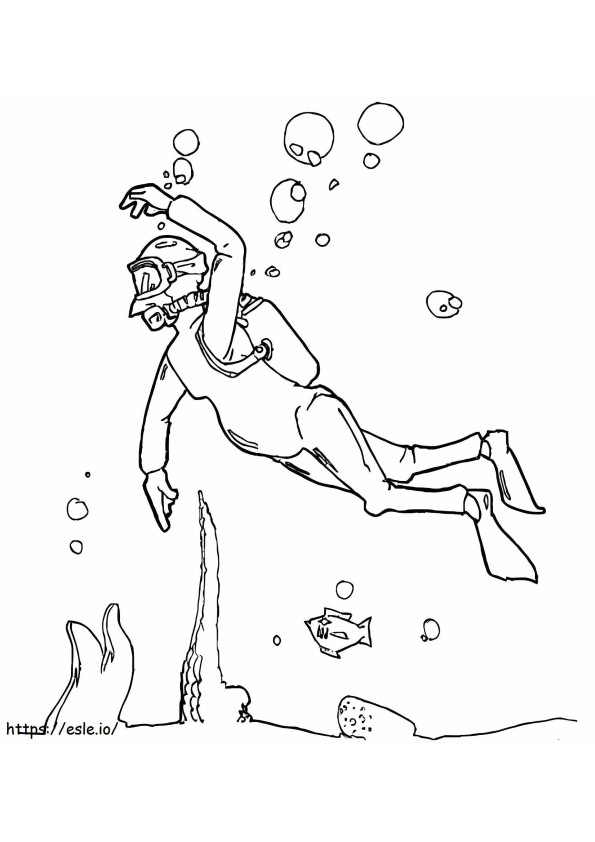 34 Scuba Diving Coloring Pages Printable 32