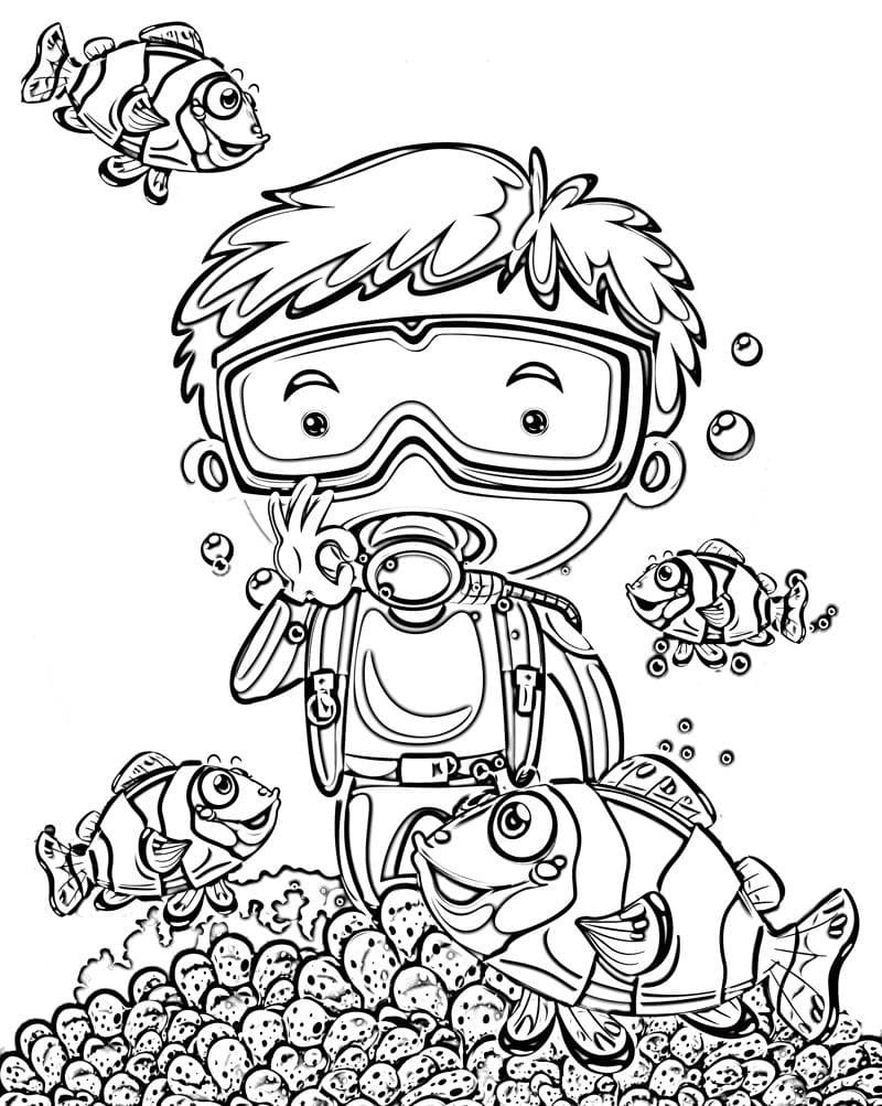 34 Scuba Diving Coloring Pages Printable 6