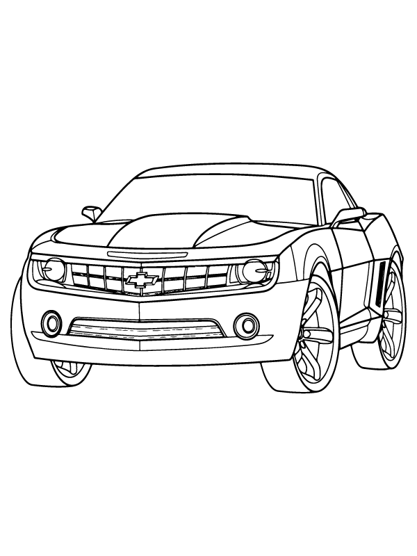 34 Stylish Chevrolet Camaro Coloring Pages Printable 25