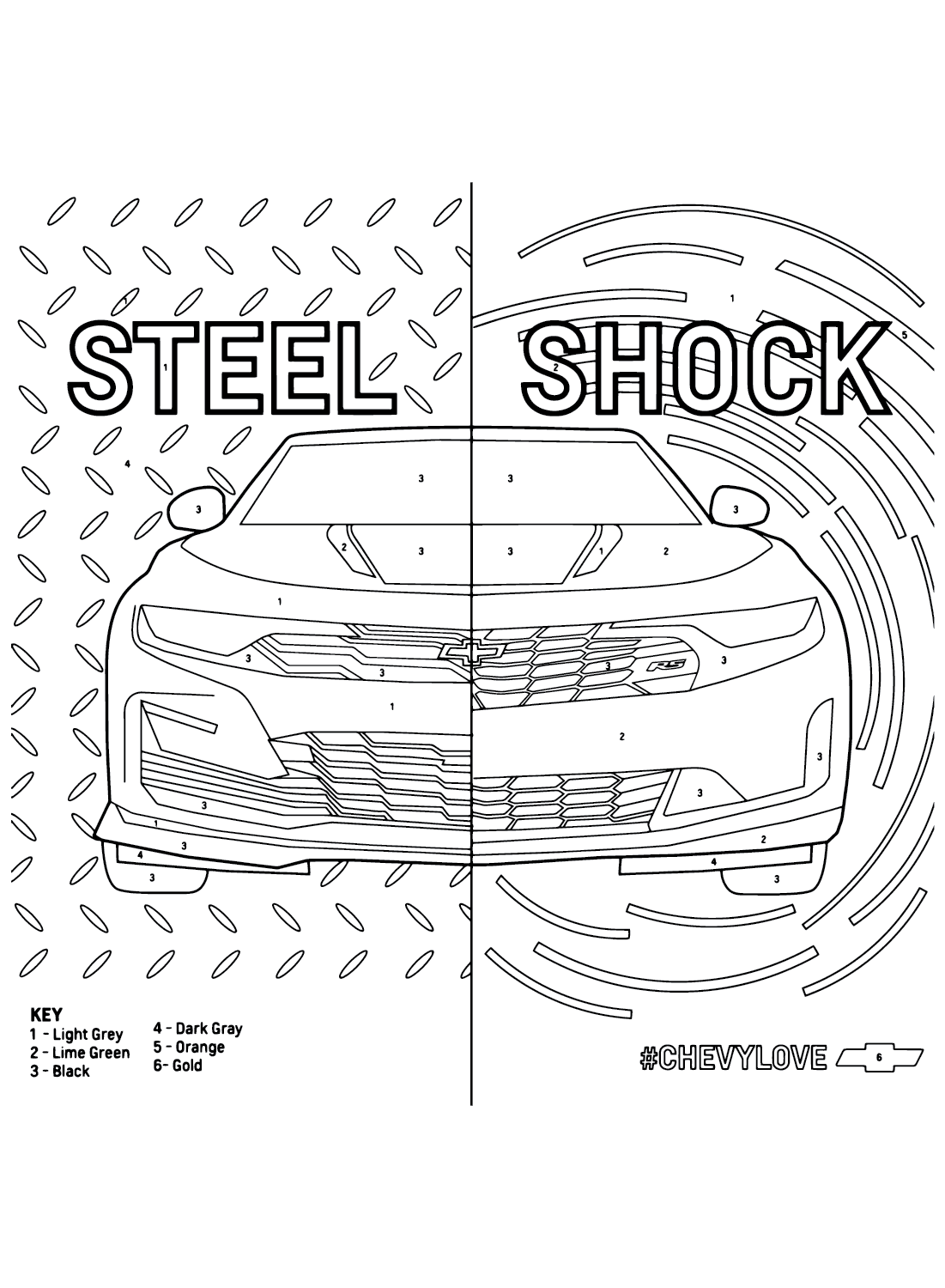 34 Stylish Chevrolet Camaro Coloring Pages Printable 6