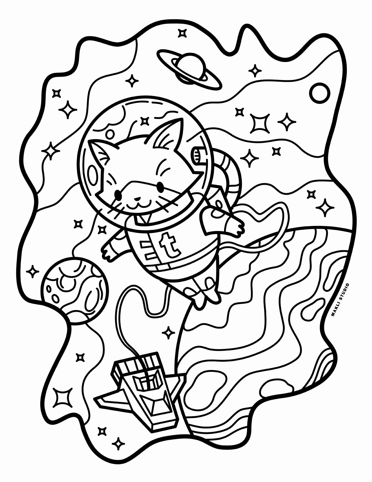 35 Aesthetic Halloween Coloring Pages Printable 21