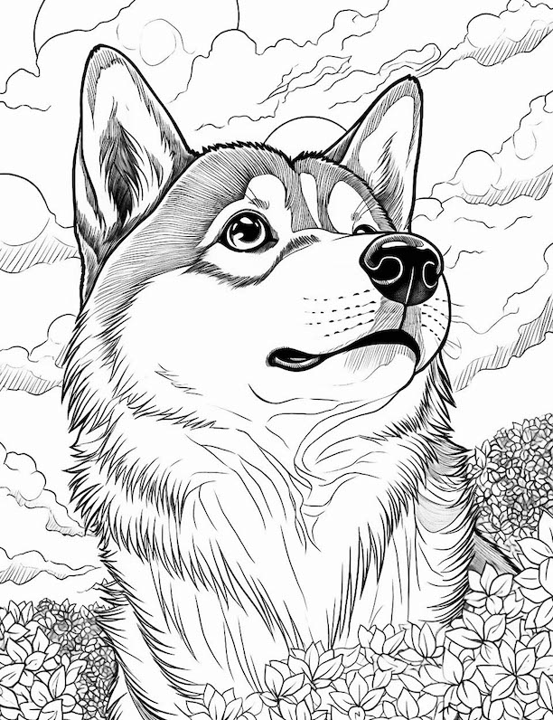 35 Friendly Husky Coloring Pages Printable 26