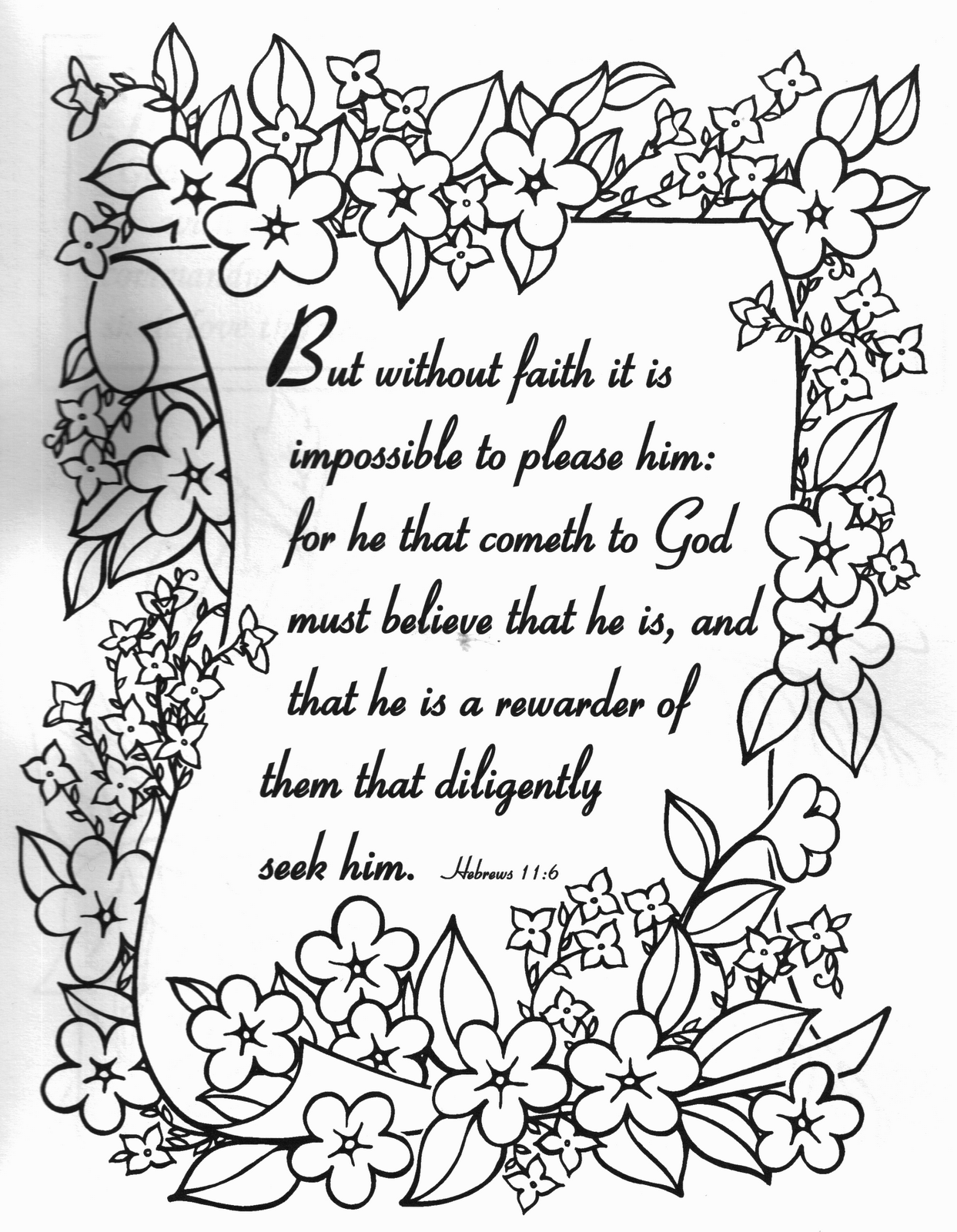 35 Inspirational Bible Verse Coloring Pages Printable 13