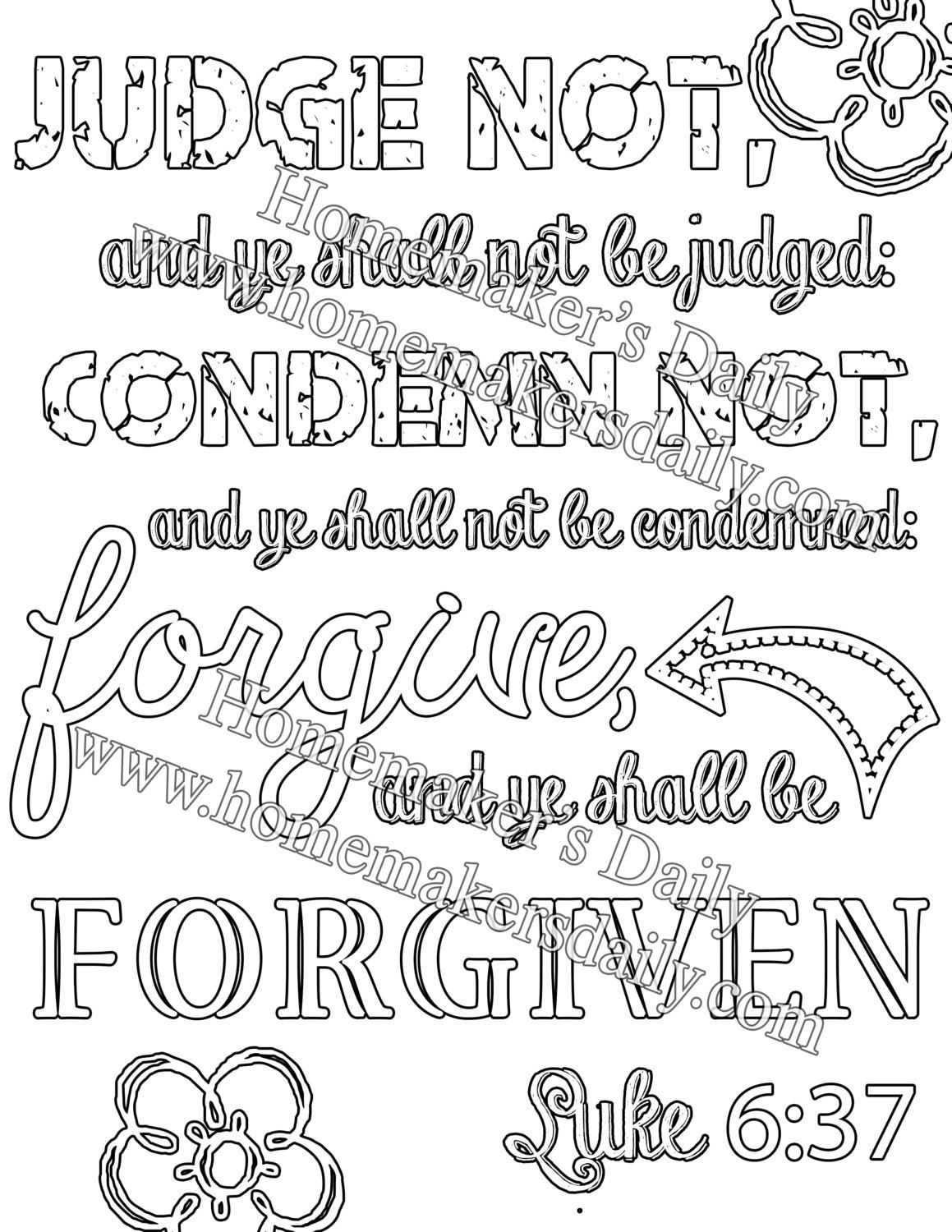 35 Inspirational Bible Verse Coloring Pages Printable 16