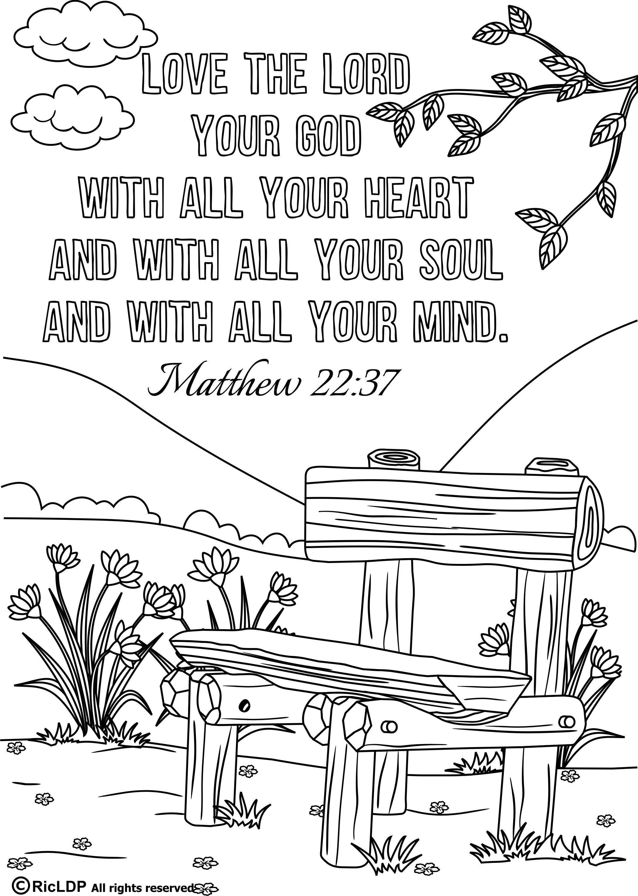 35 Inspirational Bible Verse Coloring Pages Printable 29