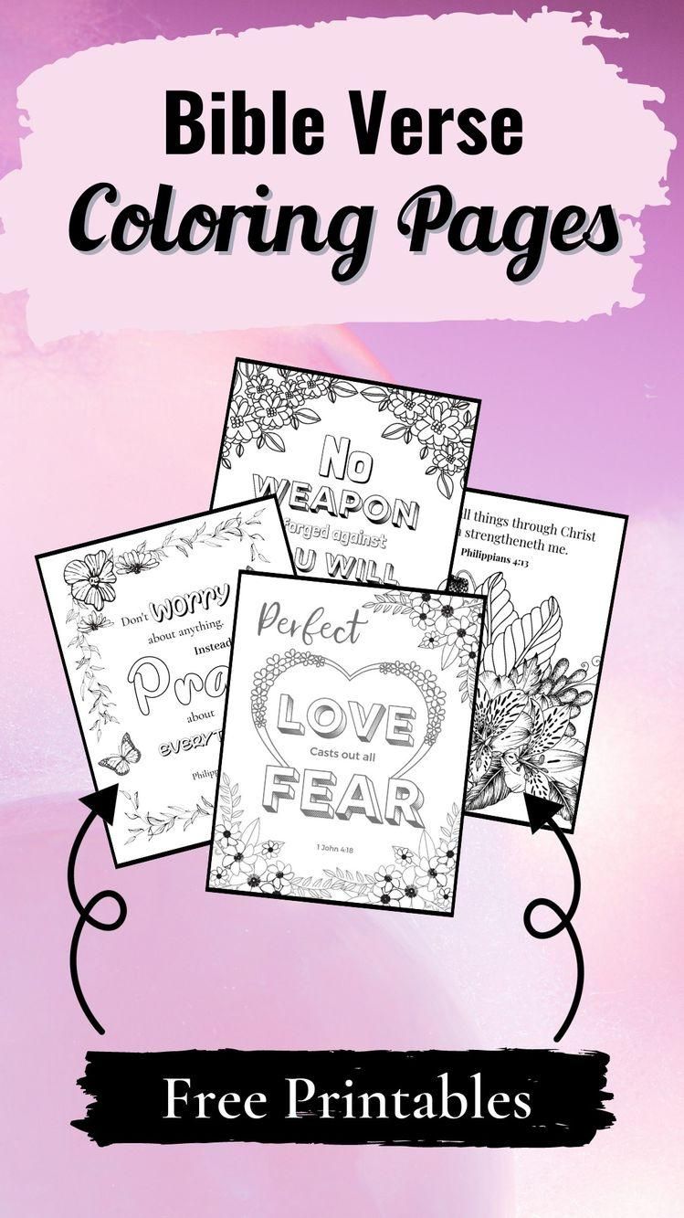 35 Inspirational Bible Verse Coloring Pages Printable 33