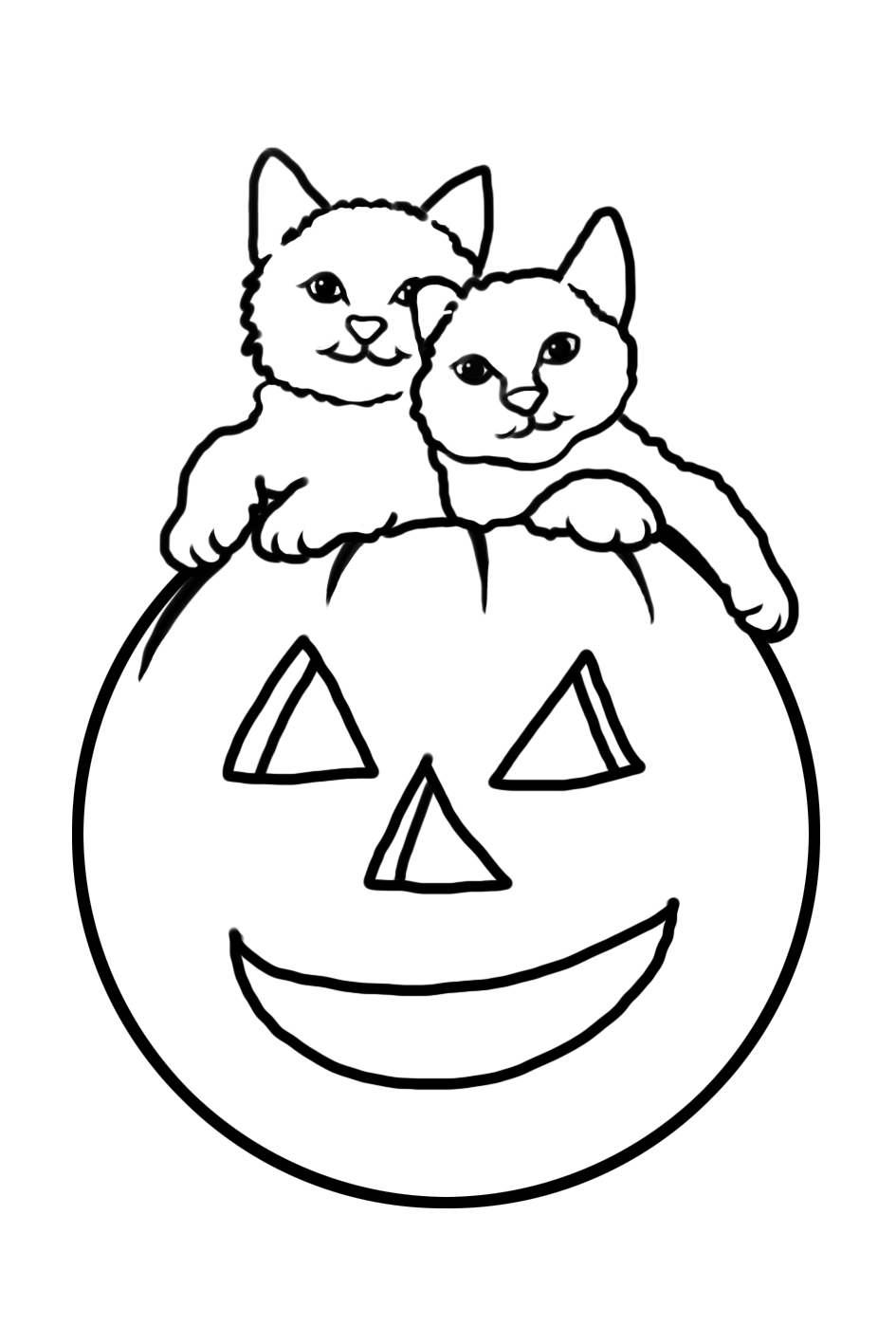 spooky halloween cat coloring pages printable jpg