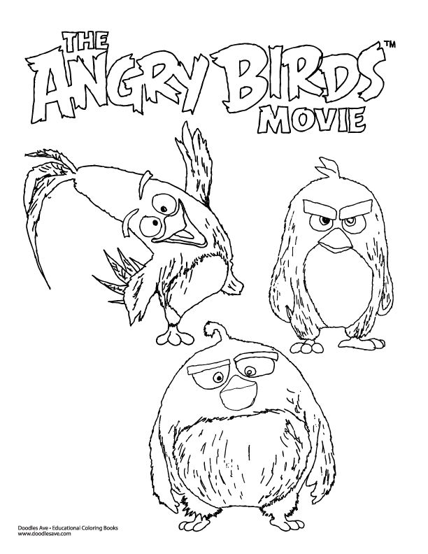 36 Angry Birds Coloring Pages Printable 11