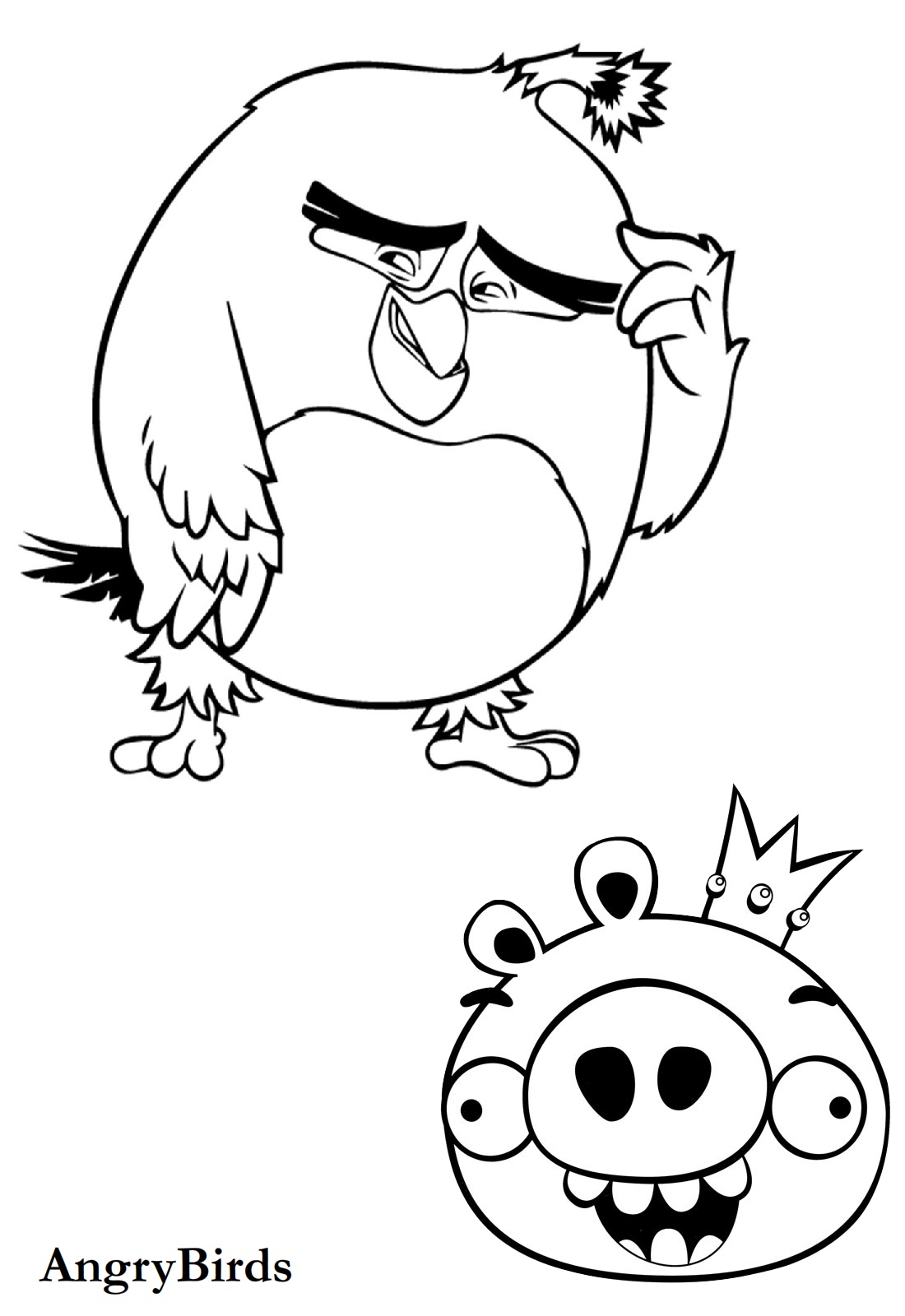 36 Angry Birds Coloring Pages Printable 2