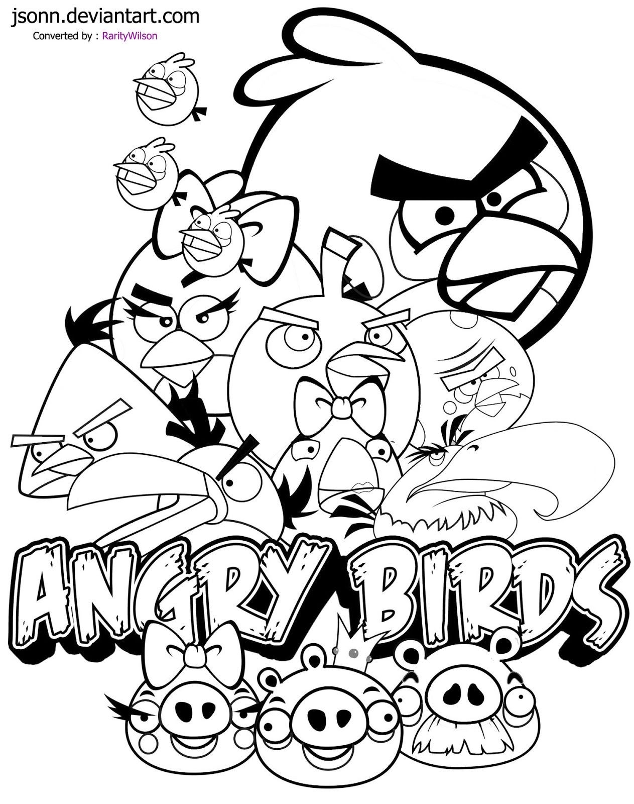 36 Angry Birds Coloring Pages Printable 26