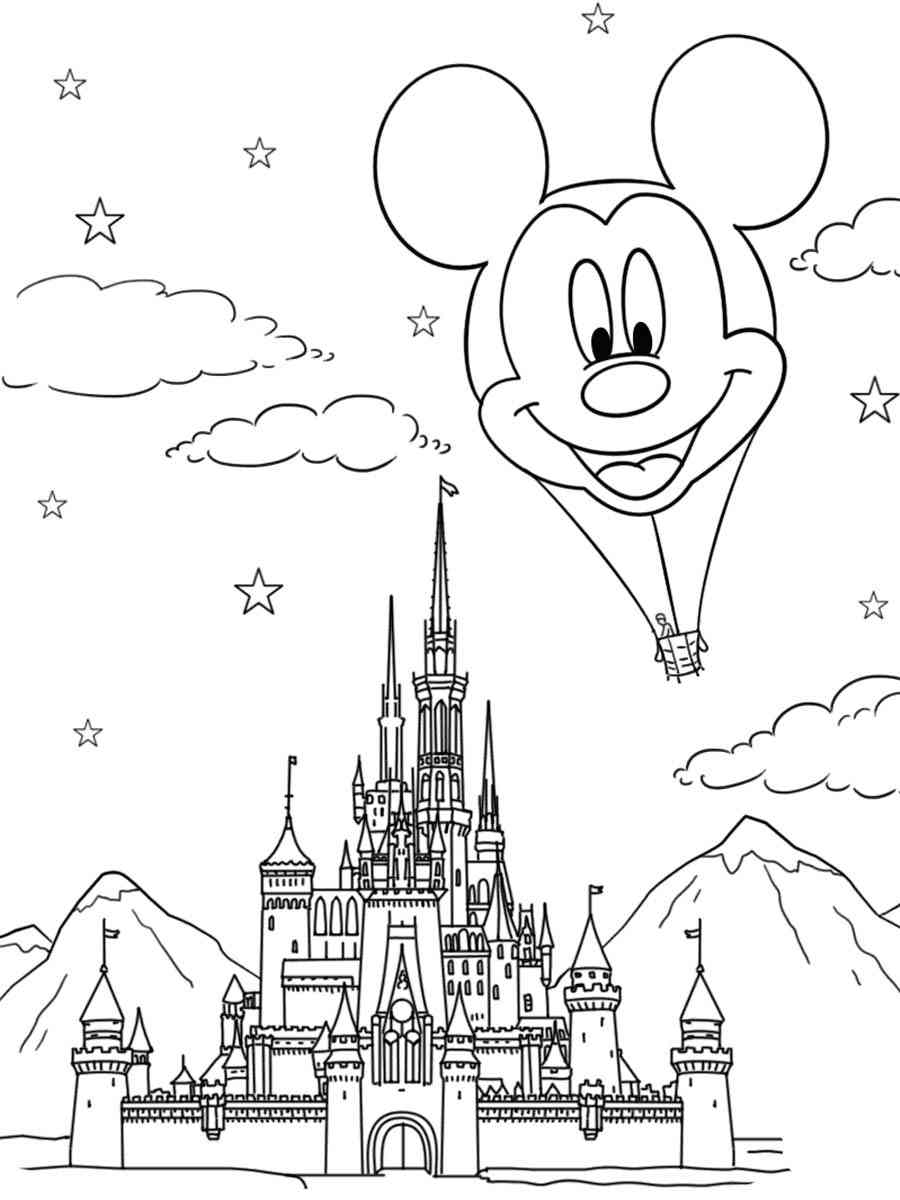 36 Disney World Coloring Pages Printable 9