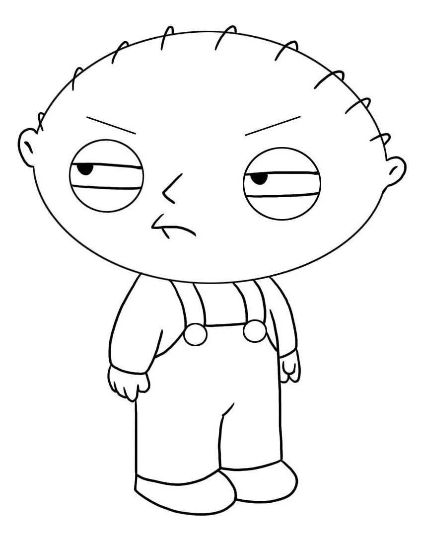 36 Humorous Family Guy Coloring Pages for Kids Printable 14