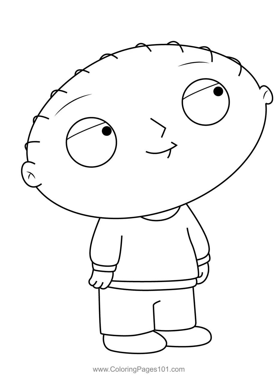 36 Humorous Family Guy Coloring Pages for Kids Printable 20