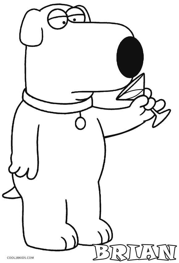 36 Humorous Family Guy Coloring Pages for Kids Printable 25