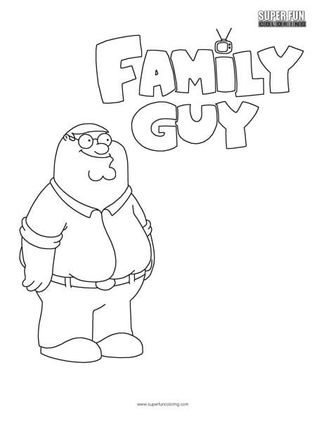 36 Humorous Family Guy Coloring Pages for Kids Printable 33