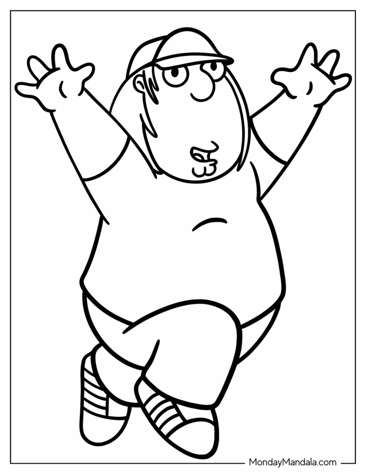 36 Humorous Family Guy Coloring Pages for Kids Printable 6