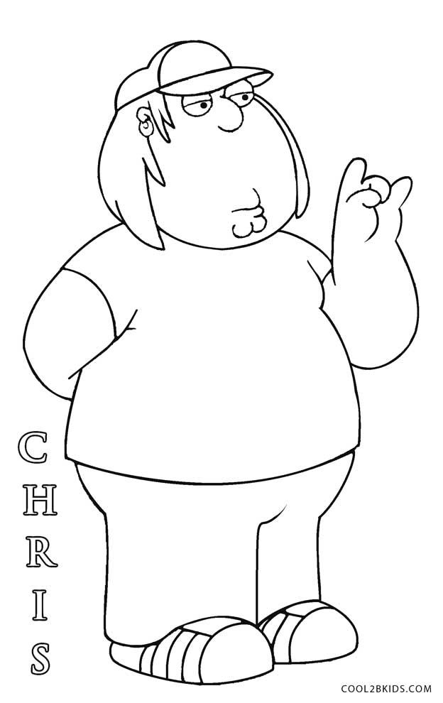 36 Humorous Family Guy Coloring Pages for Kids Printable 7