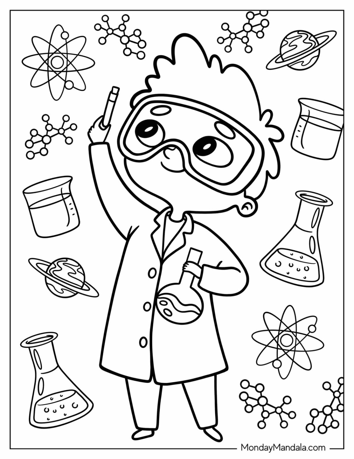 science coloring pages printable jpg