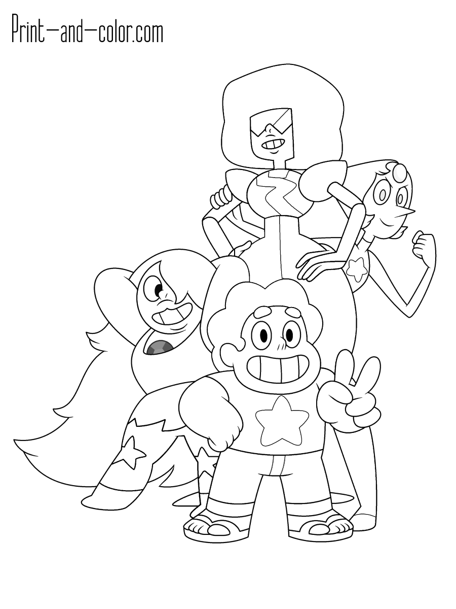 36 Steven Universe Coloring Pages Printable 1