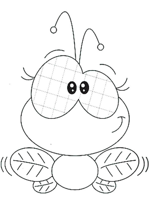 tiny fly coloring page printable jpg