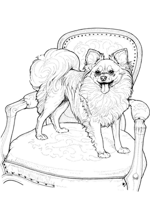 cute pomeranian coloring pages printable jpg