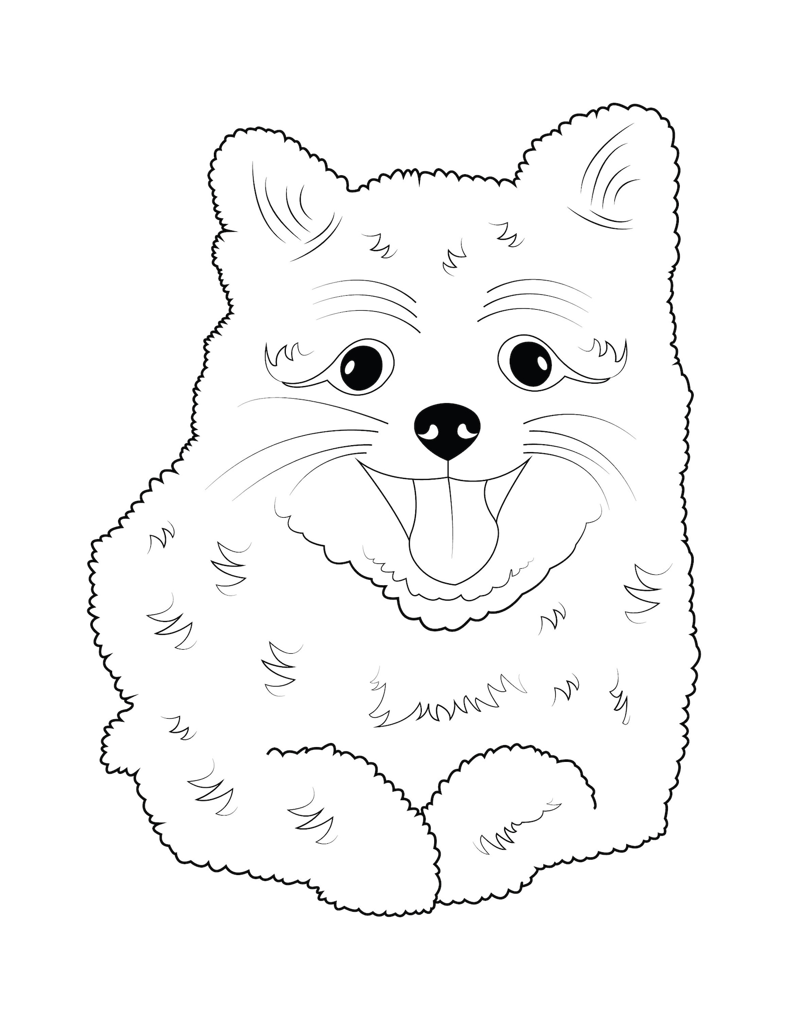 37 Cute Pomeranian Coloring Pages Printable 33