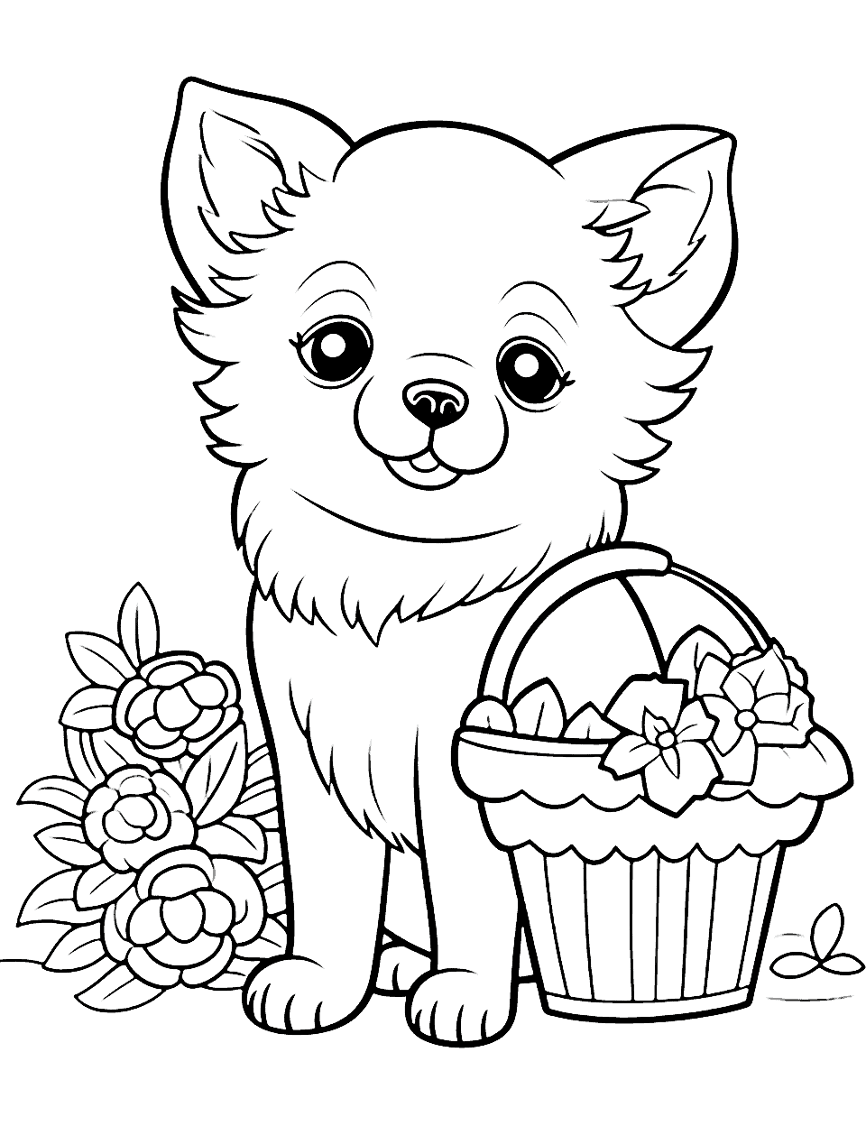 37 Cute Pomeranian Coloring Pages Printable 4