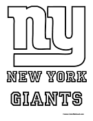 37 New York Giants Logo Coloring Pages Printable 25