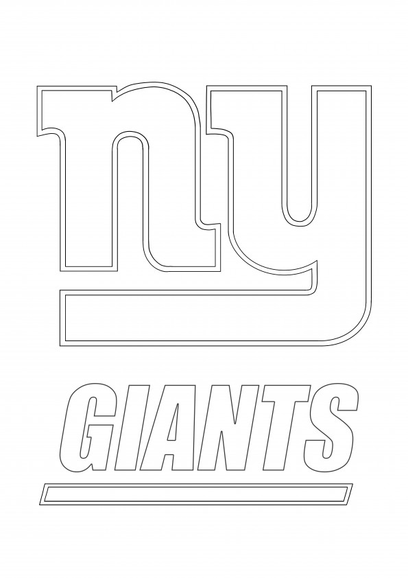 new york giants logo coloring pages printable jpg