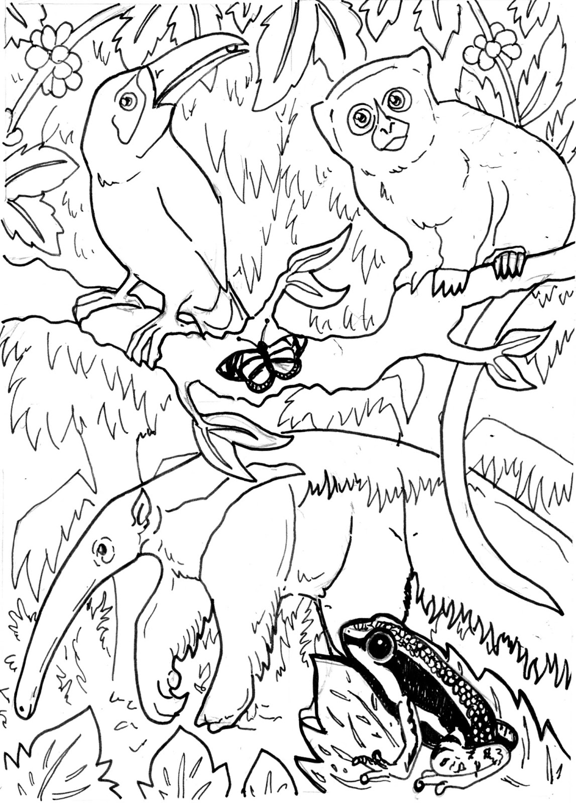 37 Whimsical Forest Animal Coloring Pages Printable 23