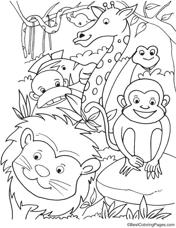 37 Whimsical Forest Animal Coloring Pages Printable 9