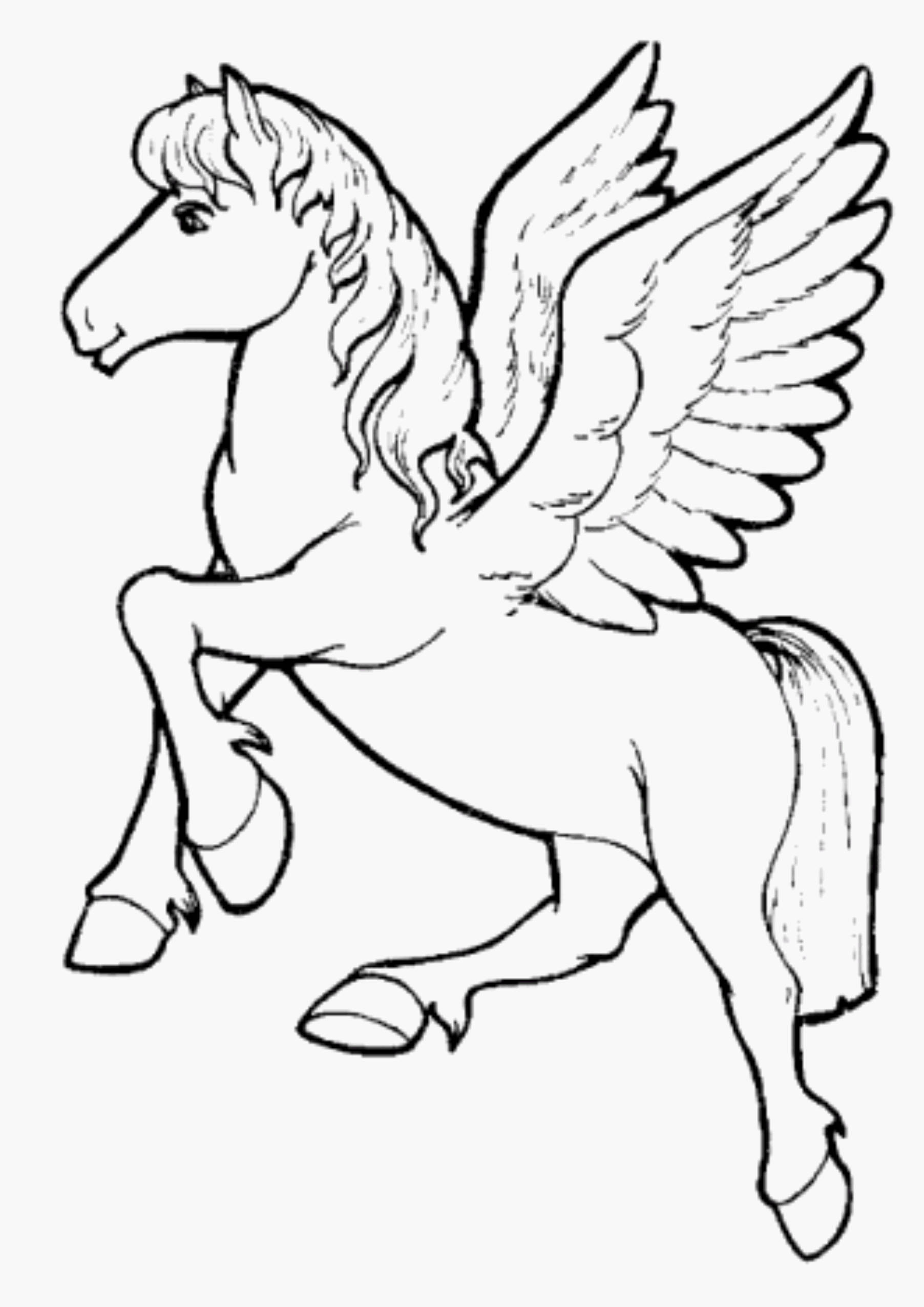 38 Beautiful Flying Unicorn Coloring Page Printable 16