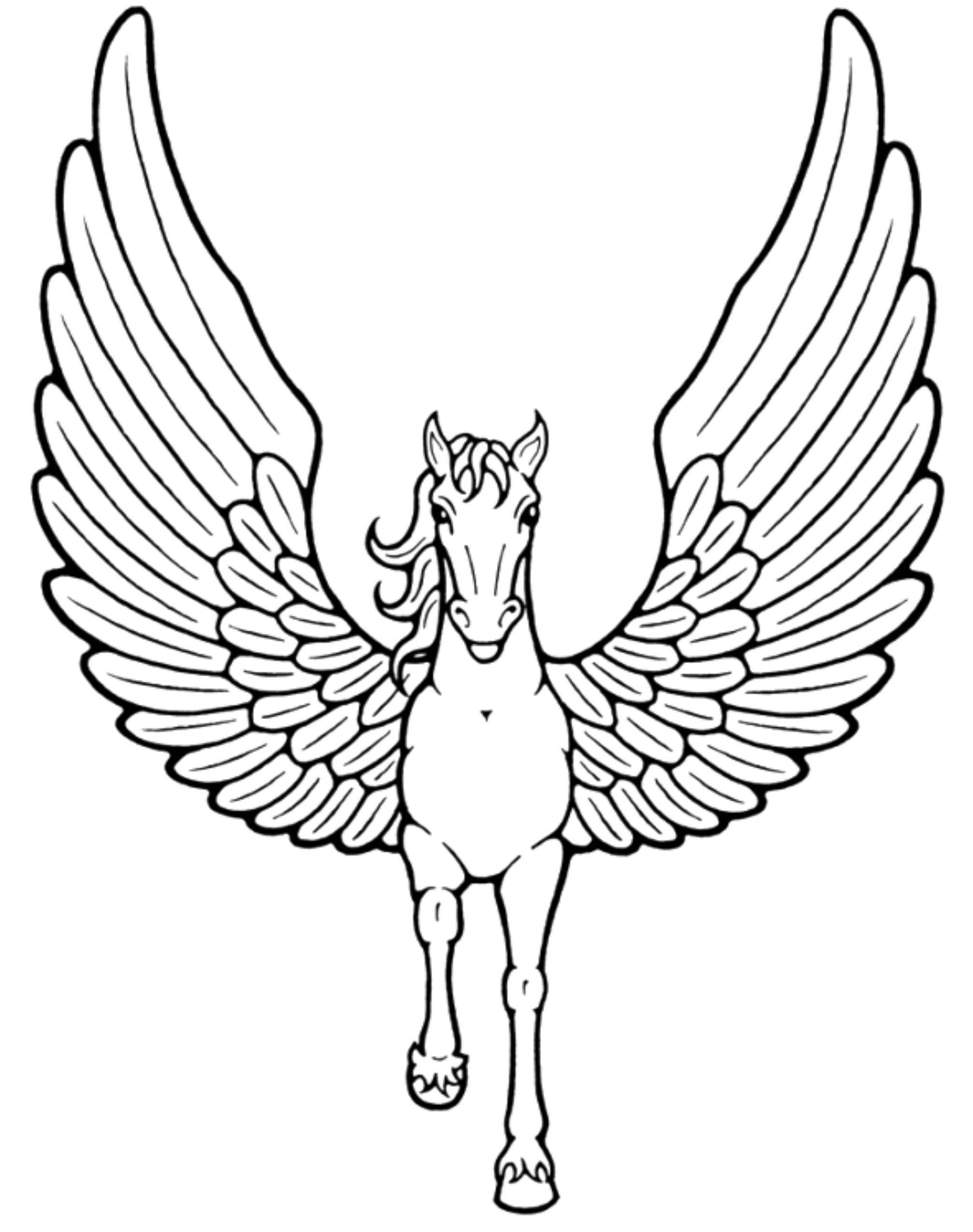 38 Beautiful Flying Unicorn Coloring Page Printable 19