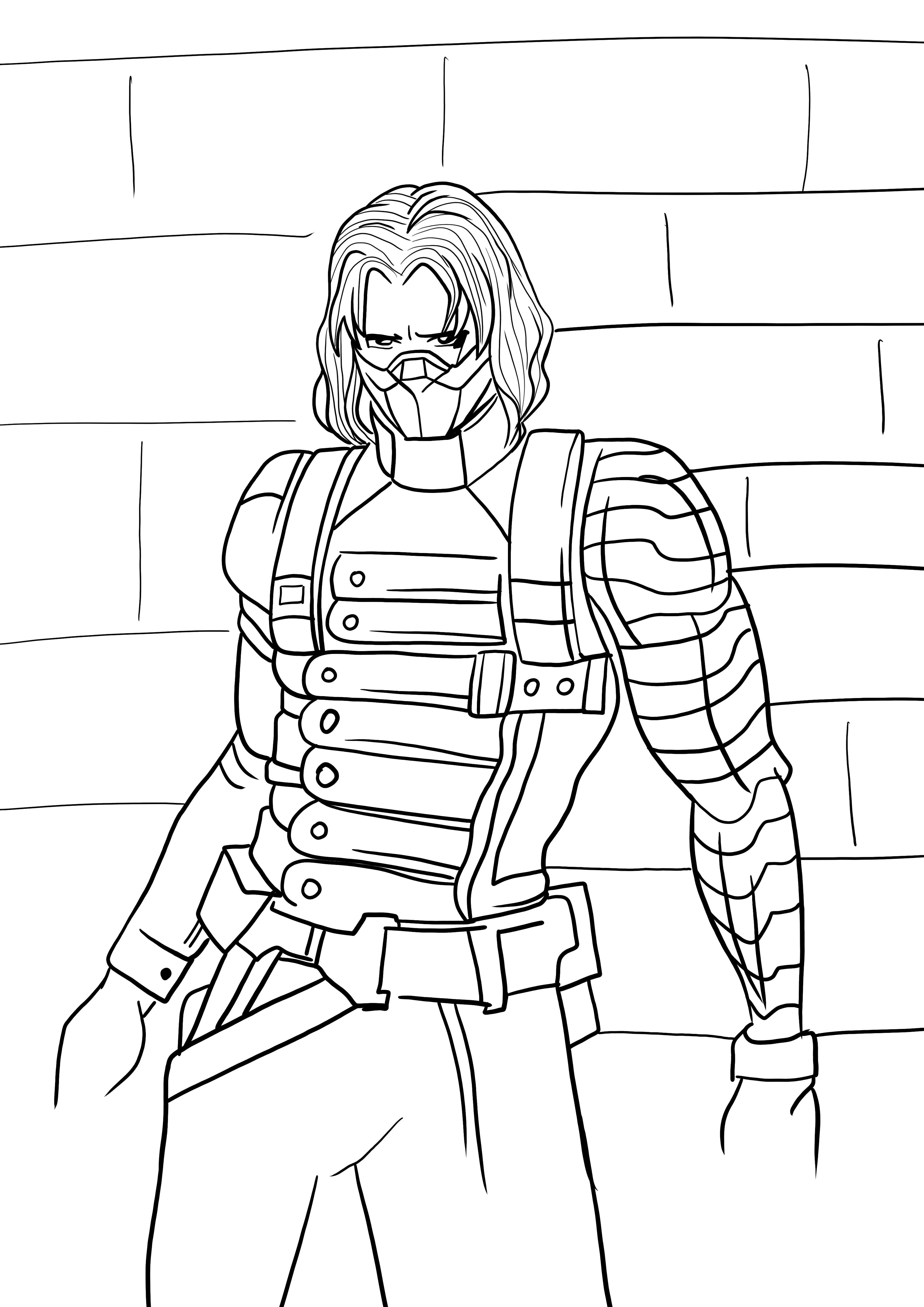 38 Bold Winter Soldier Coloring Pages Printable 1