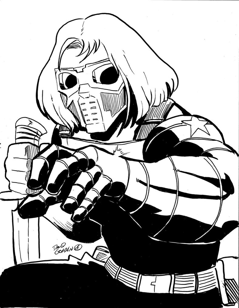 38 Bold Winter Soldier Coloring Pages Printable 16