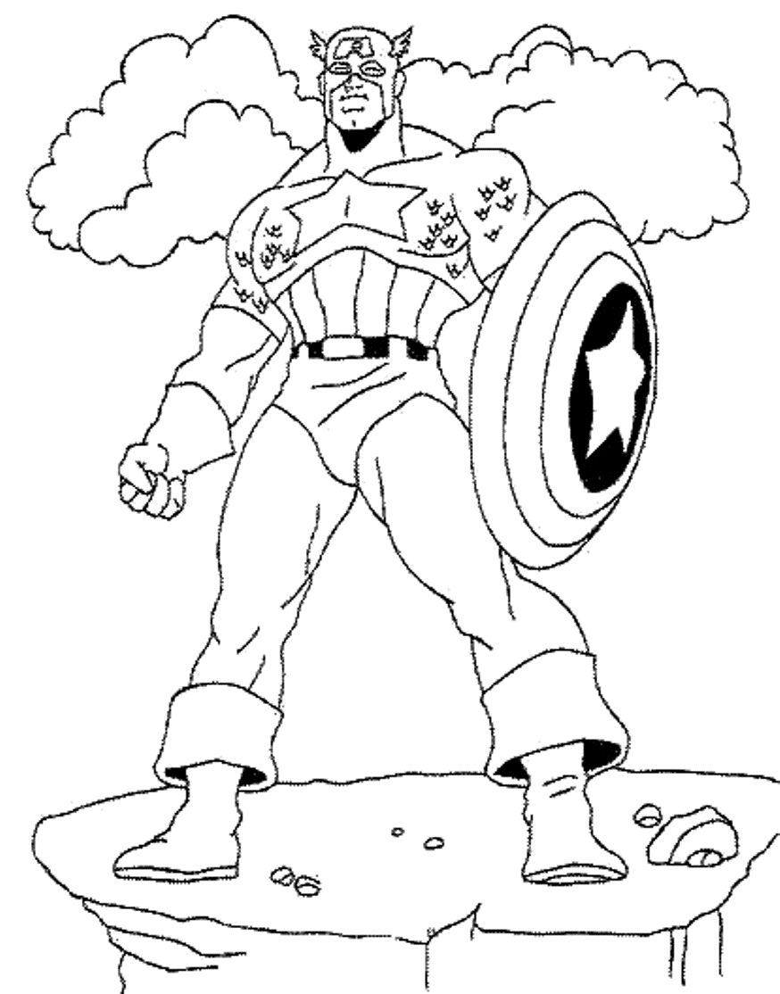 38 Bold Winter Soldier Coloring Pages Printable 23