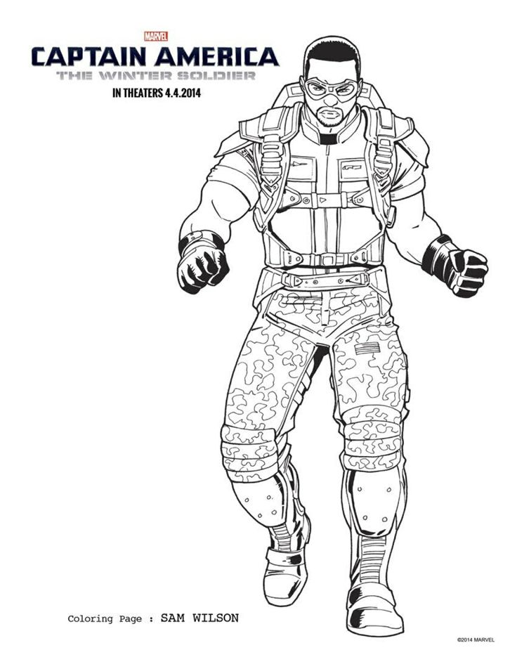 38 Bold Winter Soldier Coloring Pages Printable 29