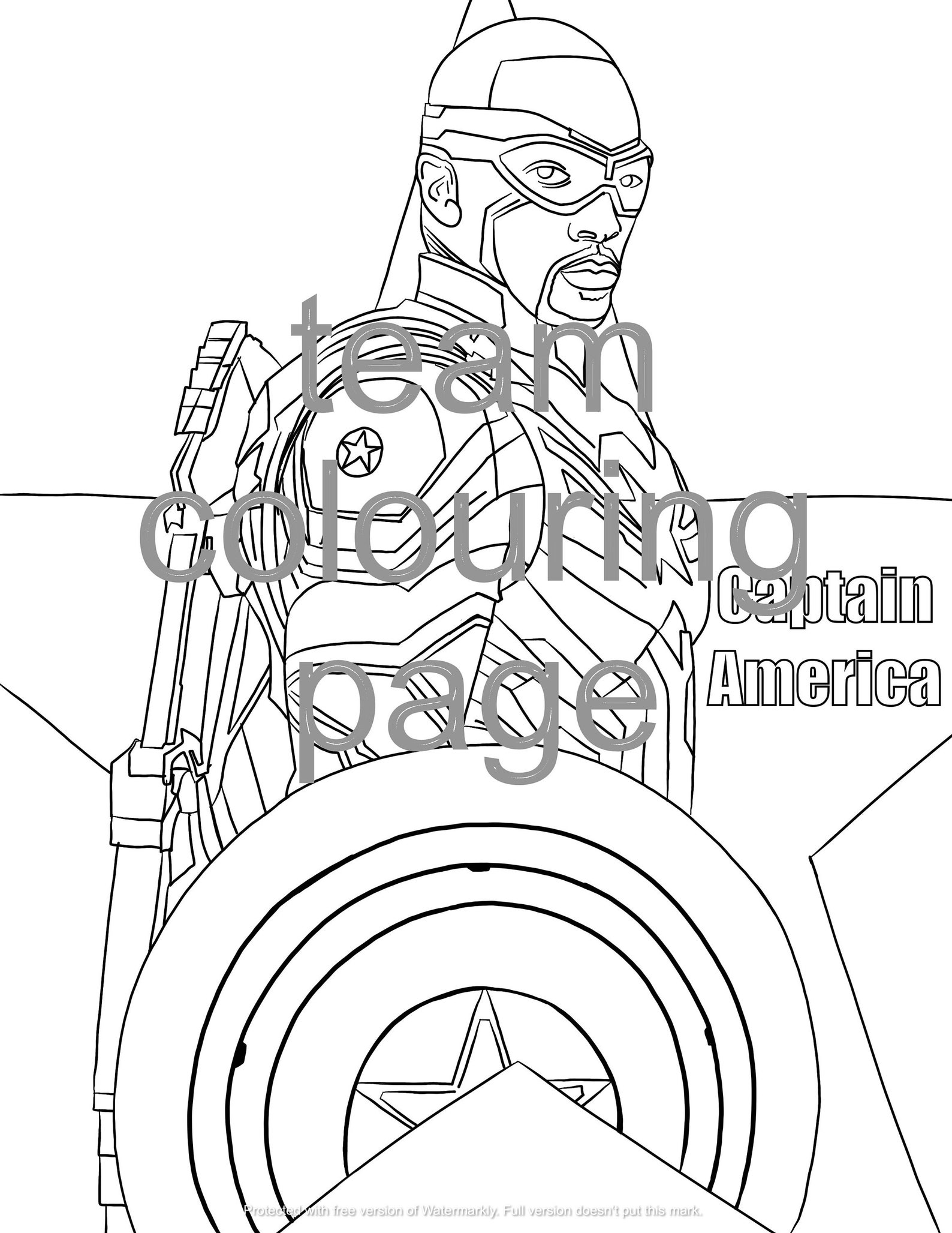 38 Bold Winter Soldier Coloring Pages Printable 5